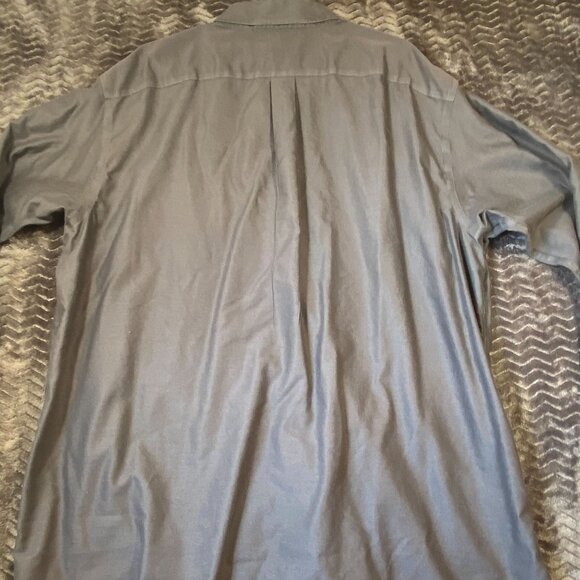 Roundtree & Yorke Gold Label Non-Iron Gray Dress Shirt Button-Up Mens size 2XT - Picture 8 of 8